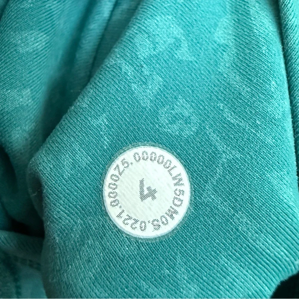 Lululemon Invigorate High Rise Tight 25” Crunch Teal‎ Lagoon Size 4